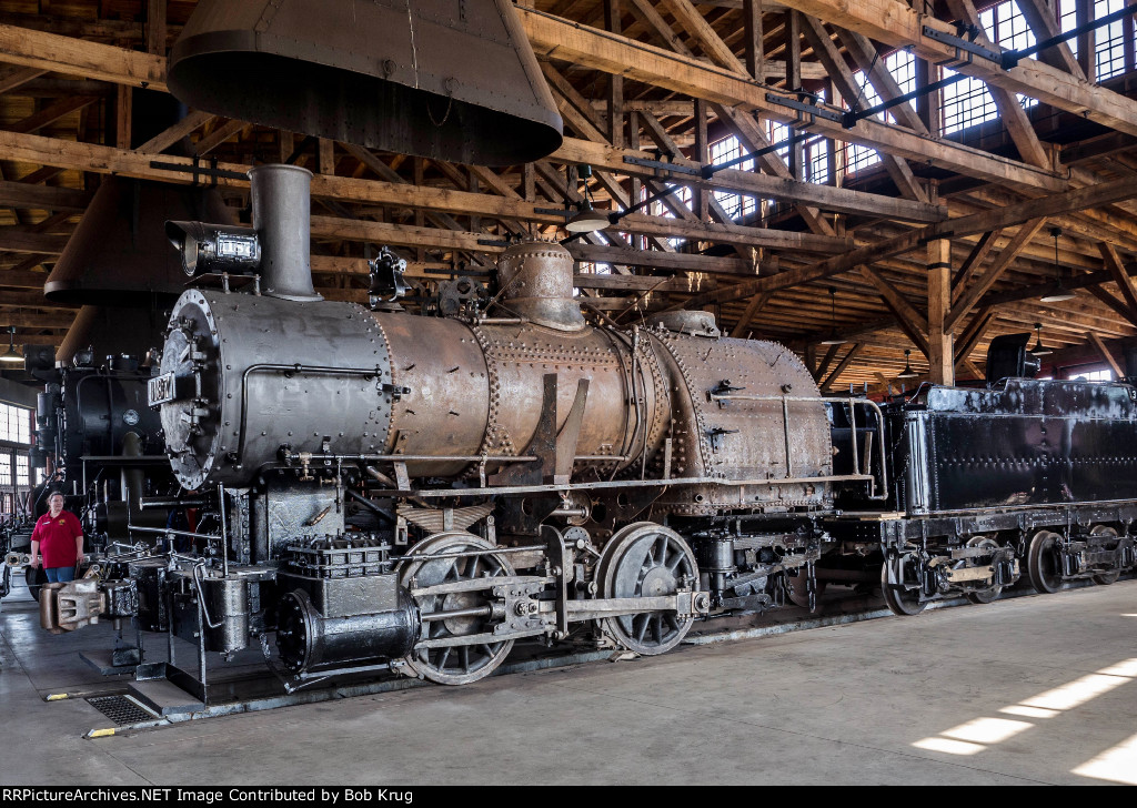 Reading Company camelback 0-4-0 steam locomotive number 1187 at Age of Steam Roundhouse